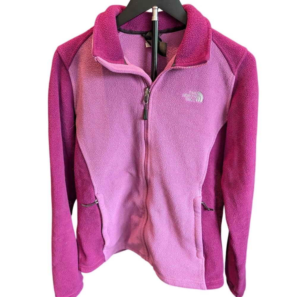 The North Face Women’s Medium Pink Two Tone Full Zip Fleece Jacket
